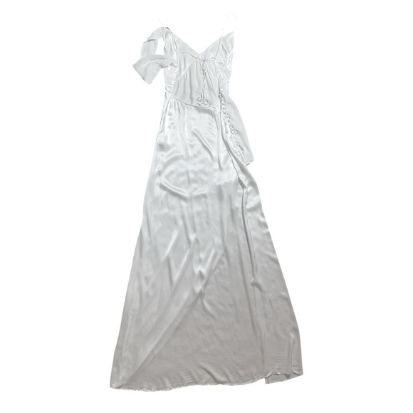 For Love & Lemons White Satin James Maxi Dress Women’s US S - Picture 8 of 9